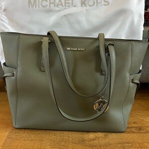 Michael Kors Olive Green Shoulder Bag
